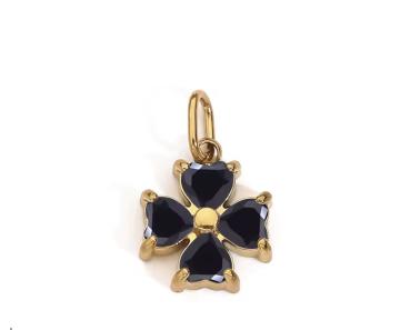 Kristallblume schwarz